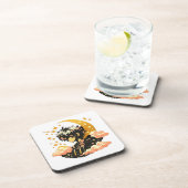 Anime Moonlight – Hard Plastic Coaster Bier Onderzetter (Rechterzijde)