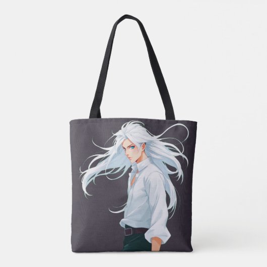 Anime Mystery Man Canvas tas (Achterkant)