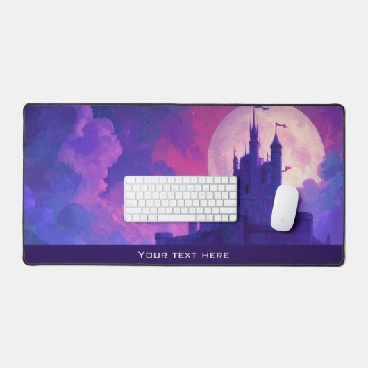 Anime Mystic Purple Kingdom Magical Fantasy Castle Bureaumat (Keyboard & Muis)