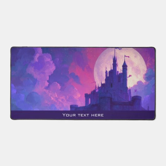 Anime Mystic Purple Kingdom Magical Fantasy Castle Bureaumat (Voorkant)