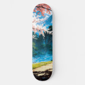 Anime natural landscape persoonlijk skateboard (Voorkant)