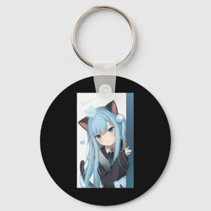 Anime Neko Cat Girl Pastel Kawaii Japans Waifu O Sleutelhanger