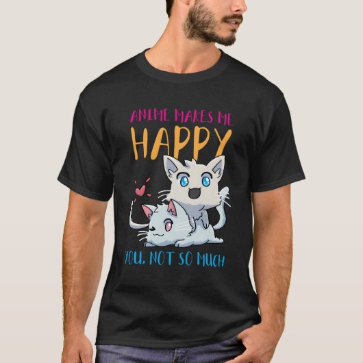Anime Neko Cat T-shirt (Voorkant)