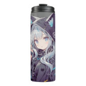 Anime Neko Kawaii Meisjesreeks Thermosbeker (Voorkant)