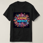 Anime Nerdz logo T-shirt (Design voorkant)