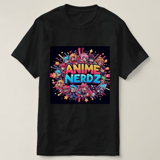 Anime Nerdz logo T-shirt (Design voorkant)