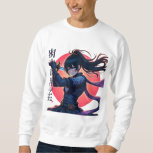 Anime Ninja Girl with Katana beroemd gemaakt door Trui