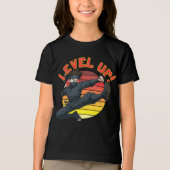 Anime Ninja On Retro Sunset Template Tri-Blend Shirt (Voorkant)