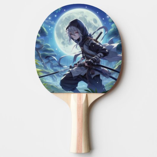 Anime Ninja Warrior Boy Ping Pong Paddle, Tafeltennisbatje (Voorkant)