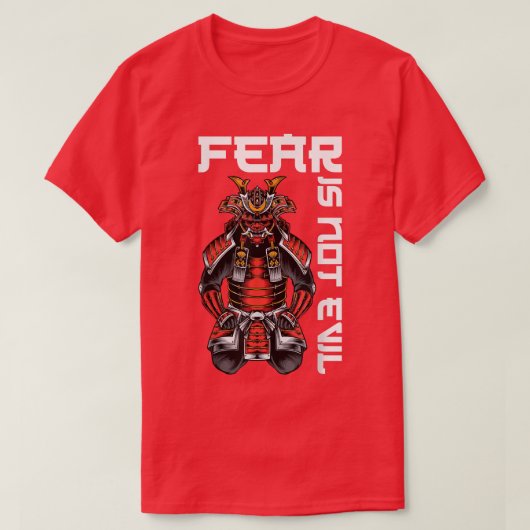 Anime Ninjas - Angst is niet slecht - Samurai's - T-shirt (Design voorkant)