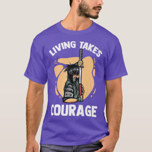 Anime Ninjas - Living neemt echte moed op - Samura T-shirt
