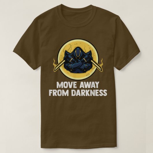 Anime Ninjas - Move Away From Darkness - Samurais T-shirt (Design voorkant)