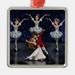 Anime Nutcracker Snowflakes Ornament