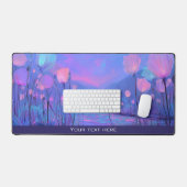 Anime Ocean Kawaii Fantasy Night Sky Floral Glow Bureaumat (Keyboard & Muis)
