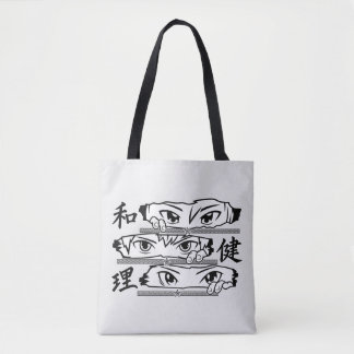 Anime ogen tote bag