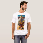 Anime olifant krijger Golden Armor T-shirt (Voorkant volledig)