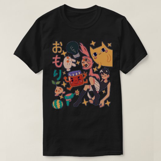 Anime Omori Sunny Basil Kel Aubrey Hero Mari Gif T-shirt (Design voorkant)