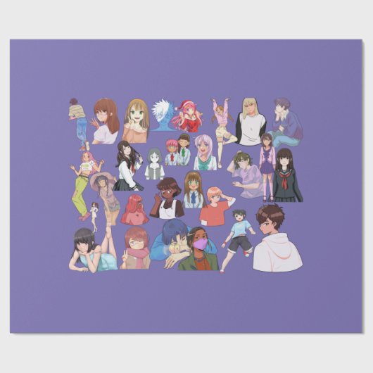 Anime-omslagpapier Cadeaupapier (Vlak)