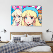Anime op canvasprint canvas afdruk (Insitu (Slaapkamer))