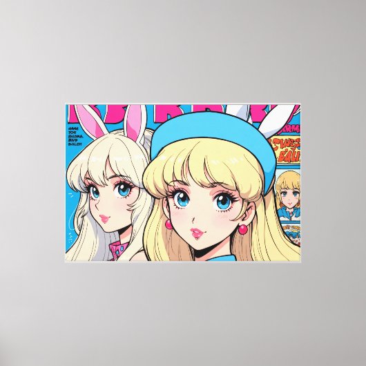 Anime op canvasprint canvas afdruk (Voorkant)