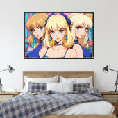 Anime op canvasprint canvas afdruk (Insitu (Slaapkamer))