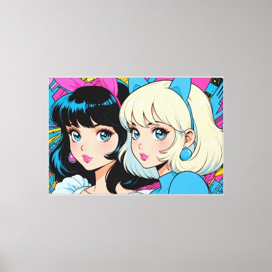 Anime op canvasprint canvas afdruk (Voorkant)