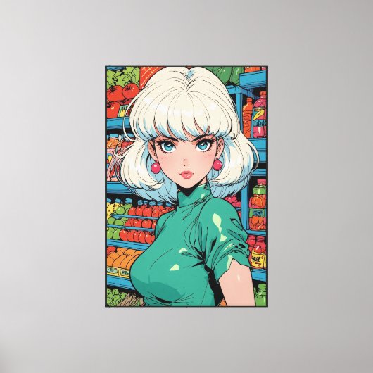 Anime op canvasprint canvas afdruk (Voorkant)