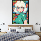 Anime op canvasprint canvas afdruk (Insitu (Slaapkamer))