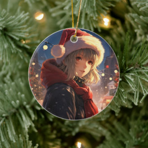 Anime Ornament, Manga, Anime Kerstdecoratie Keramisch Ornament