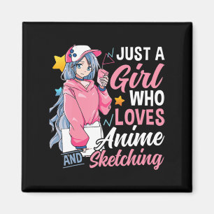 Anime Otaku Gift is gewoon een meisje dat van Anim Magneet