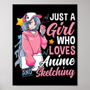 Anime Otaku Gift is gewoon een meisje dat van Anim Poster