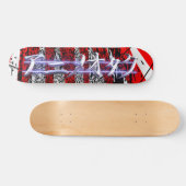 Anime Otaku Red burst Skateboard (Horizontaal)