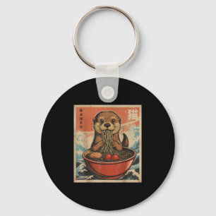 Anime Otter Ramen Japanese Funny Kawaii Gift Manne Sleutelhanger