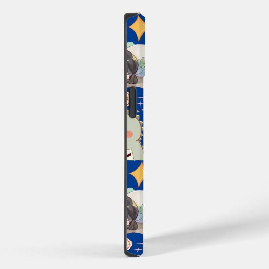 Anime Overload Schattig Patroon Blauw BG Case-Mate iPhone Case (Achterkant / Rechts)