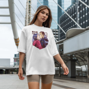 Anime-paar afspelen t-shirt