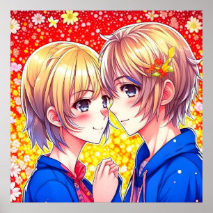 anime paar poster