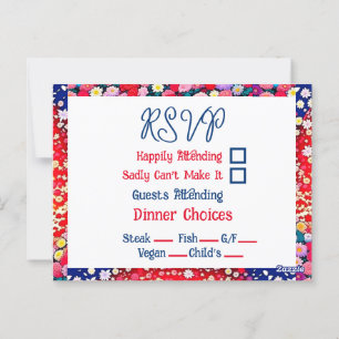 Anime Paar Unieke Bruiloft RSVP Briefkaart