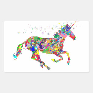 Anime Paard Sticker: Kleurrijke Paard Sticker