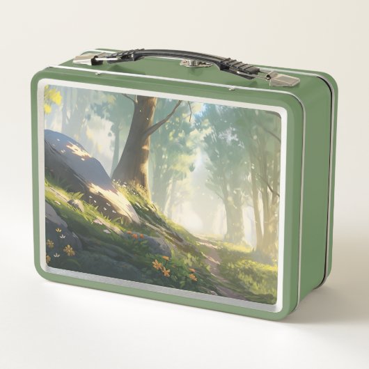 Anime paardrijden in de bossen (Achterkant)