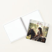 Anime paardrijden in de bossen notitieboek (Binnen)