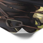 Anime paardrijden in de bossen poster (Hoek)