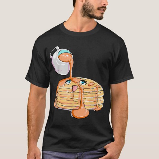 Anime Pancake Pancake Ahegao Lewd Gezegde T-shirt (Voorkant)
