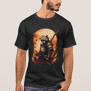 Anime Panda Kawaii Japanse Stijl Samurai T-shirt