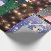 Anime-papier voor kerstcadeautjes cadeaupapier (Hoek)