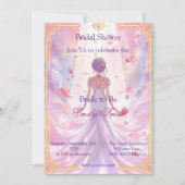 Anime Pastel Fantasy Bruiloftsuitnodiging Kaart (Voorkant)