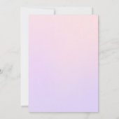 Anime Pastel Fantasy Bruiloftsuitnodiging Kaart (Achterkant)