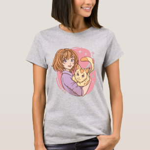 Anime Person en Cat T-Shirt