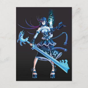 Anime Pirate Girl Briefkaart