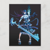 Anime Pirate Girl Briefkaart (Voorkant)