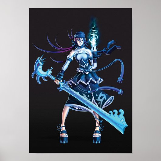 Anime Pirate Girl Poster (Voorkant)
